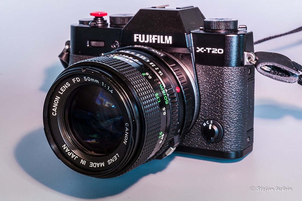 Fuji X-T20 mit Canon Objektiv FD 50mm 1.4